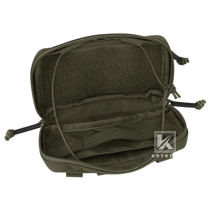 KRYDEX Tactical Chest Bag Admin Pouch MOLLE Utility Pouch Front Pocket for Hunting Vest and Chest Rig Outdoor Accessories