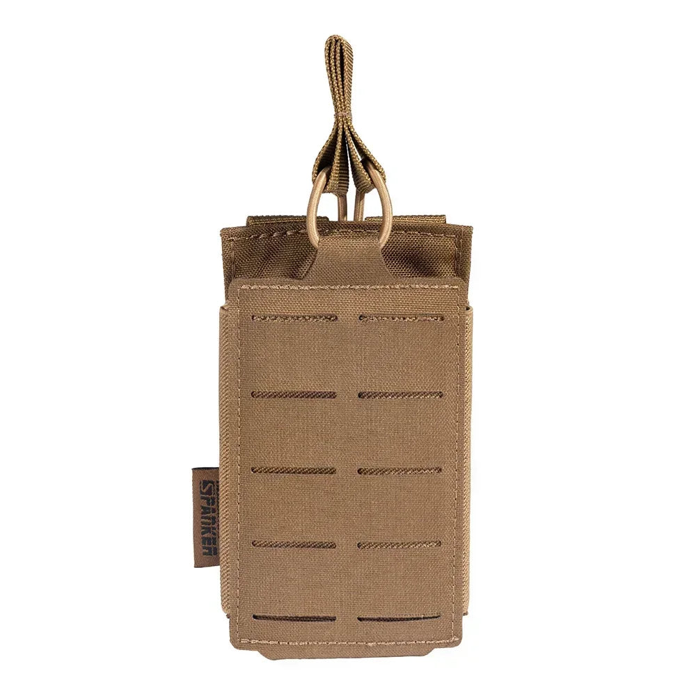 Tactical Molle Pouch Single Magazine Pouch Double-Layer Mag Pouches Universal Cartridge Holder for M4 M14 M16 AK AR