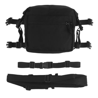 Tactical Alpha Chest Rig with Expansion Pack SS Style Load Bearing Vest (LBV) Alpha Expander Kit Pouch 34A Split MOLLE Equipment