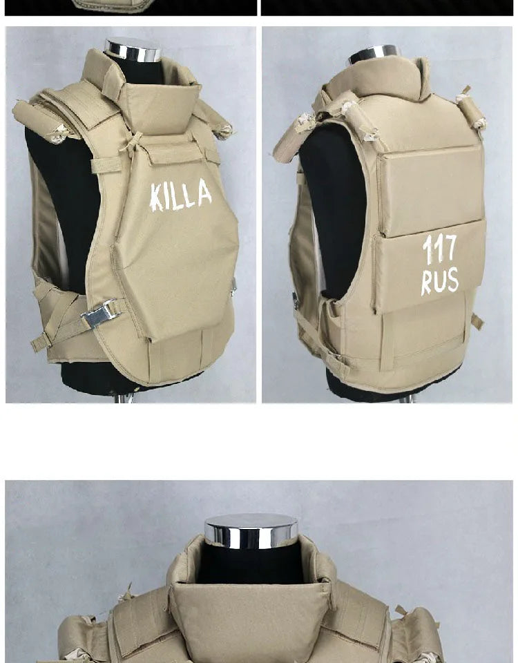  Replica Russian Tactical 6B13 MOLLE Tactical Vest Killa Combat Vest / EMR Neck Shoulder Lower Body Protector Vest For Cosplay