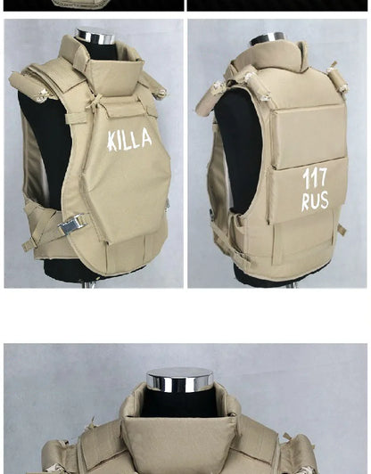  Replica Russian Tactical 6B13 MOLLE Tactical Vest Killa Combat Vest / EMR Neck Shoulder Lower Body Protector Vest For Cosplay