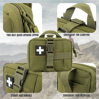 Tactical EMT Pouch, Upgrade Tear-Away First Aid Kit Tactical Small Belt First Aid Pouch Molle Medical Pouches for Travel,Outdoor