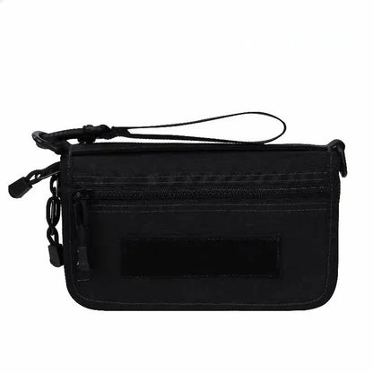 Tactical Hand Wallet 1000D Nylon Molle Pouch Waterproof Card Holder Purse Multi Pocket Storage Bag Outdoor Travel Hand Carry Bag