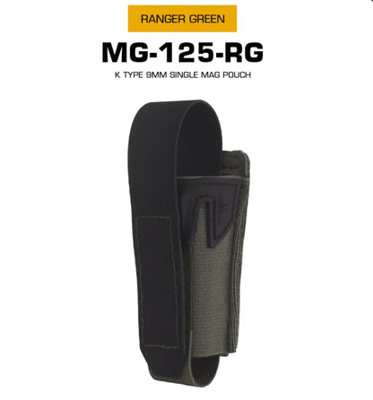 New multi-functional MOLLE clip K-type 9mm Mag bag with elastic fixation 9mm hunting accessories single Mag bag