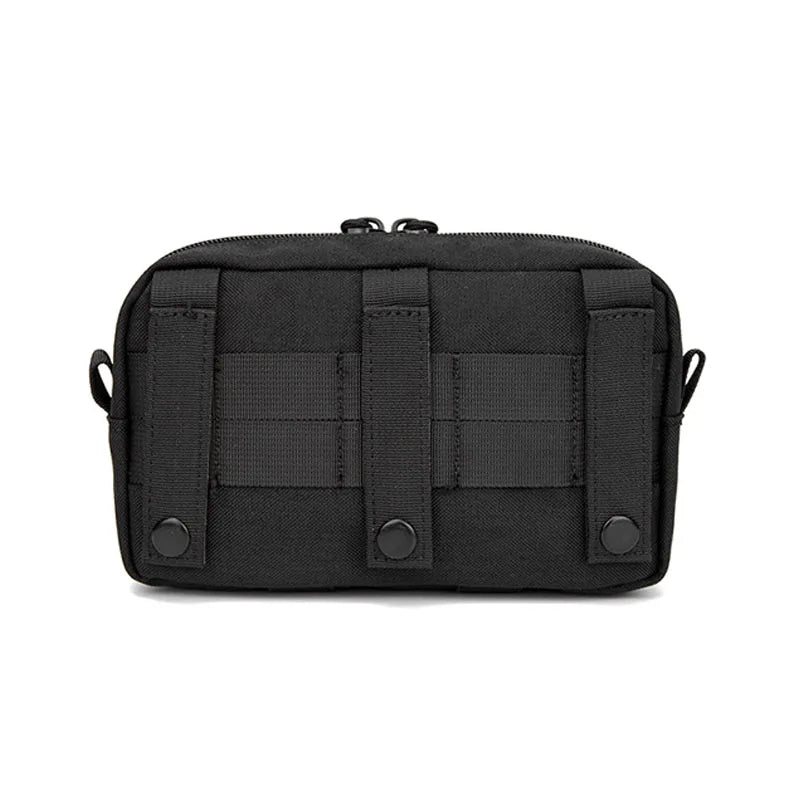 Tactical MOLLE Admin Pouch Horizontal Front Drawstring Pocket EDC Utility Organizer Waist Pack for EMT Hunting Outdoor