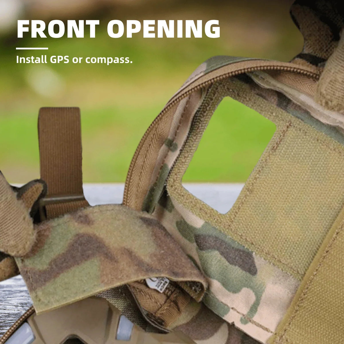 MOLLE Chest Pack, Phone Holder Jacket, Navigation Board Pouch for Sports Chest Bag Airsoft Equipment Outdoor Accessories