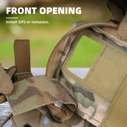 MOLLE Chest Pack, Phone Holder Jacket, Navigation Board Pouch for Sports Chest Bag Airsoft Equipment Outdoor Accessories