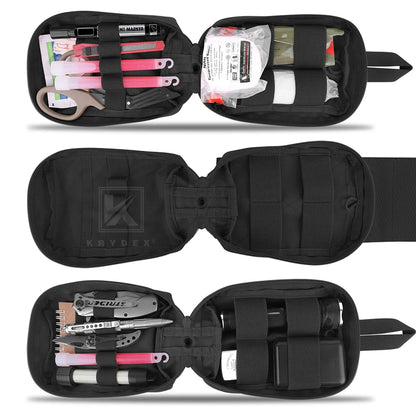 KRYDEX Tactical Medical Pouch Rip Away Molle First Aid IFAK Trauma BagOutdoor Emergency Survival Sport Gear