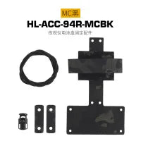 Tactical NVG Battery Box Mounting Kit Helmet Accessory Secure Fixation Holder for Night Vision Goggles Battery Storage Gear