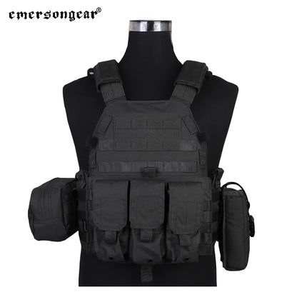 Emersongear For LBT6094 Style Plate Carrier W/3 Pouches Hunting Vest Protective Gear Body Guard Armor Hiking