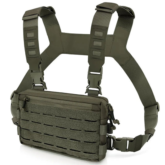 Tactical Chest Bag Backpack Camping Hunting Fishing Travel Molle Vest EDC Front Pouch Outdoor Recon Kit Pack Waist Shoulder Bags
