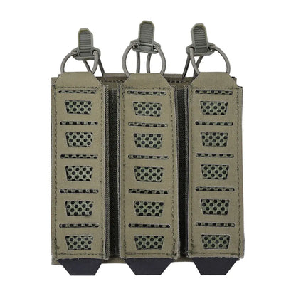SINAIRSOFT Tactical MP5 MP7 Magazine Pouch With Elastic Retention Straps For Vest Chest Rig Accessories