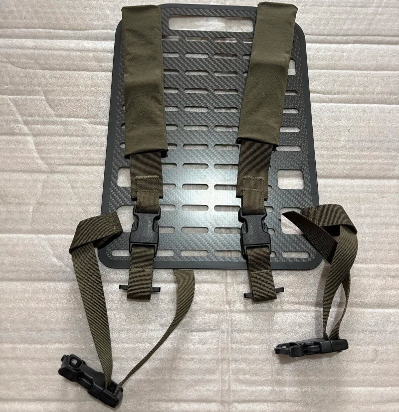 Tactical Carbon Fiber Quick Release Backboard Vest Backpack Carrier