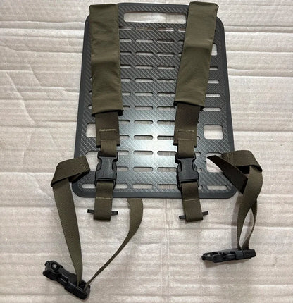 Tactical Carbon Fiber Quick Release Backboard Vest Backpack Carrier
