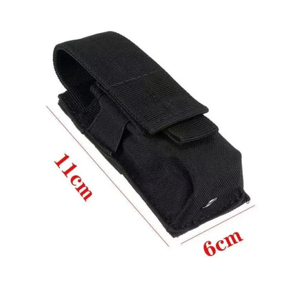Tactical Molle EDC Pouch - Multi-Purpose 9mm Tool/Flashlight Holster for Outdoor Hunting Camping