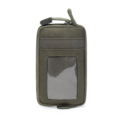 Tactical Waterproof Card Pack Outdoor EDC Pouch Key Purse Wallet Travel Kit Coin Purse With Card Slots Pack Zipper Waist Bag