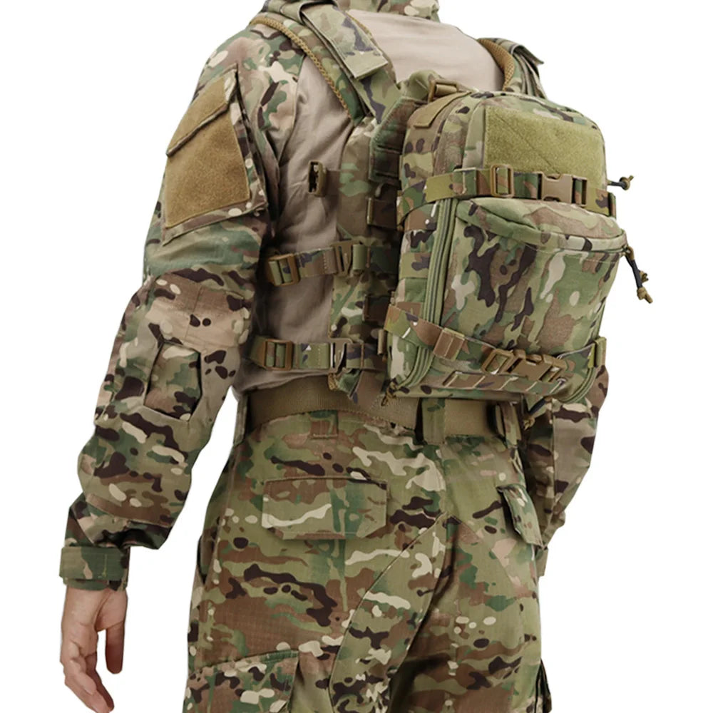Tactical Hydration Bag Vest Molle Backpack Carrier Pack Outdoor Water Bag for Hunting Tactical Vest Backpack Plate Carrier