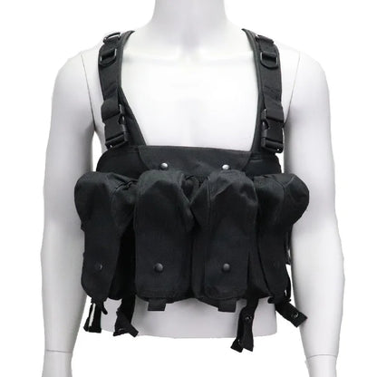 Men's Tactical Vest AK 600D Outdoor Hunting Gear Lightweight Protective Hunting Vest with Equipment Pouches for Men