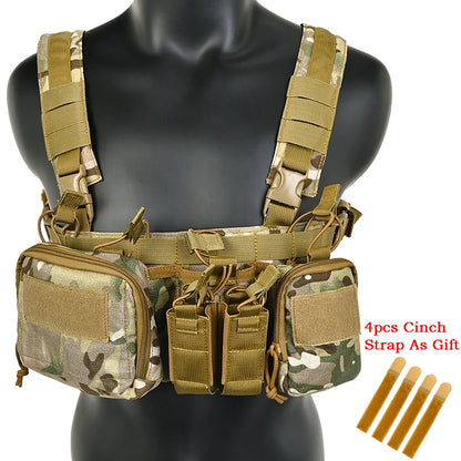 CS Match Wargame TCM  Chest Rig Airsoft Tactical Vest  Pack Magazine Pouch Holster Molle System Waist Men Nylon