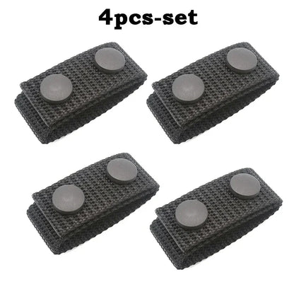4Pcs Tactical Belt Buckle Heavy Duty Belt Keeper Portable Webbing Strap Military Belt Equipment Accessories for Outdoor Sports