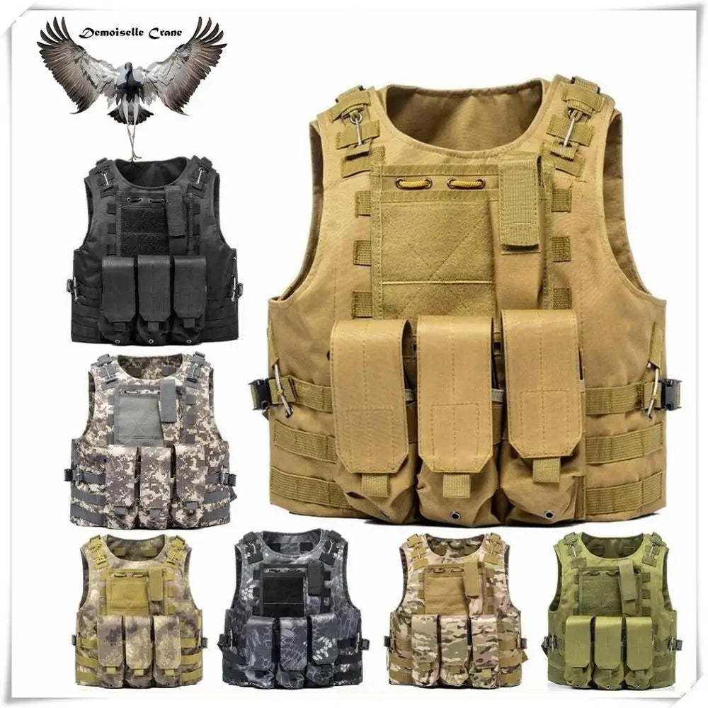 FX-Airsoft Military Molle Combat Assault Plate Carrier, Tactical Vest, CS Outdoor Clothing, Hunting Accessories, 7 Colors