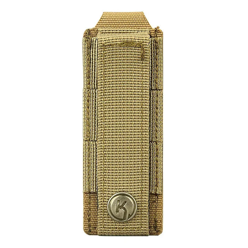 Outdoor Molle 9mm Magazine Pouch Single Mag Holder Universal Laser Cut Flashlight Pouch Knife Pocket Hunting Gear