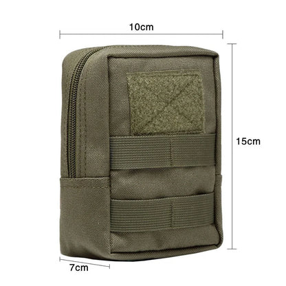 Tactical 600D Outdoor Waist Bag Molle Pouch Tool Zipper Waist Pack Hungitng Accessory Belt Pouch