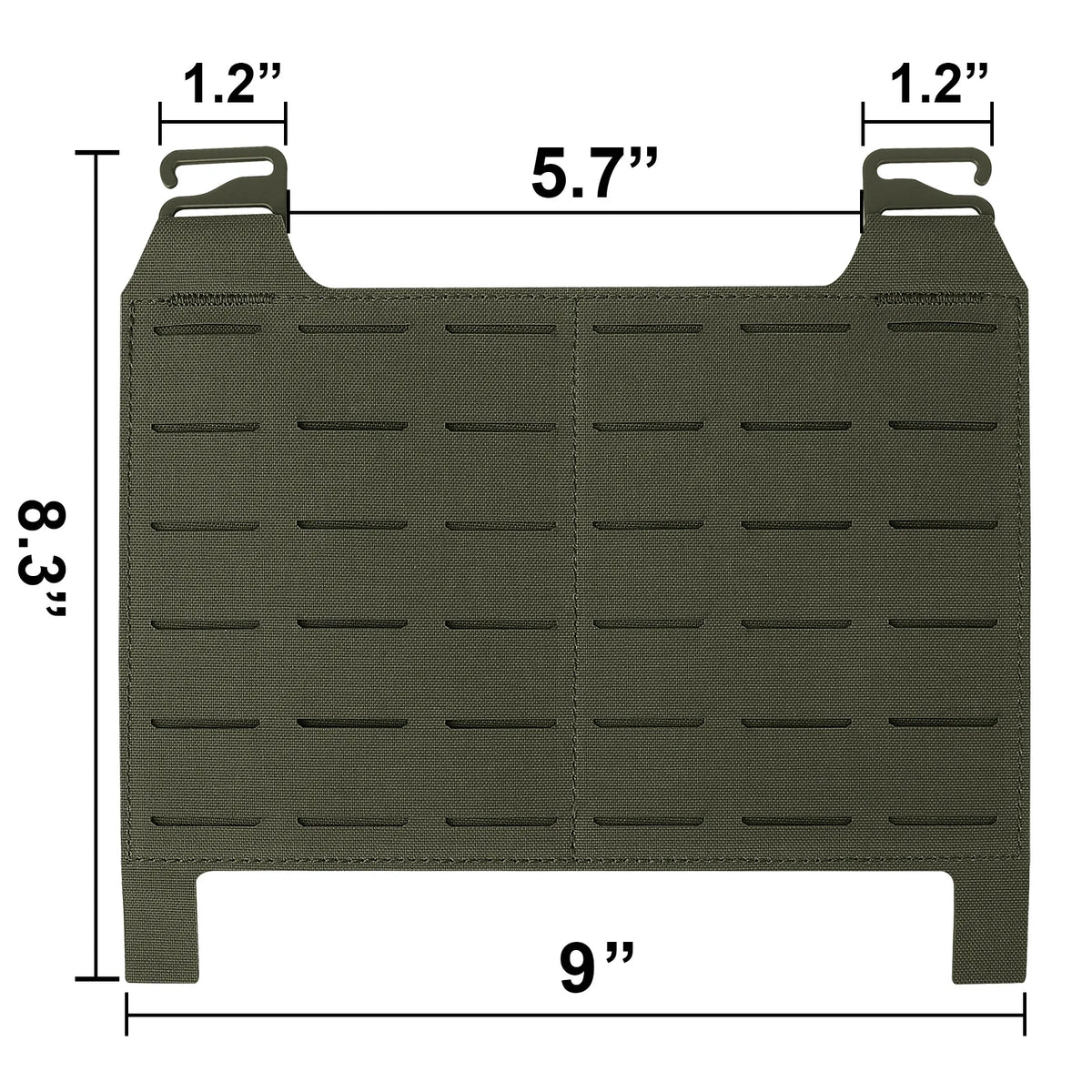 KRYDEX Tactical MOLLE Front Panel Detachable Flap Adapt G Hook Buckle For Hunting Vest Plate Carrier Chest Rig Accessories