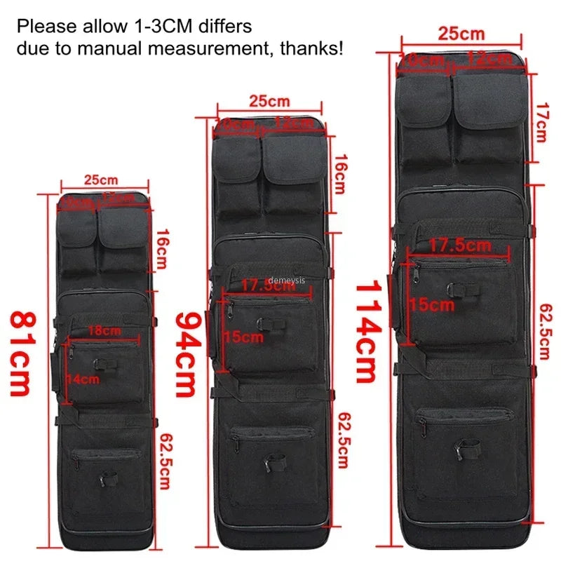 Tactical Rifle Backpack Heavy Duty Gun Protective Case for Hunting Airsoft Paintball Outdoor Shooting Storage
