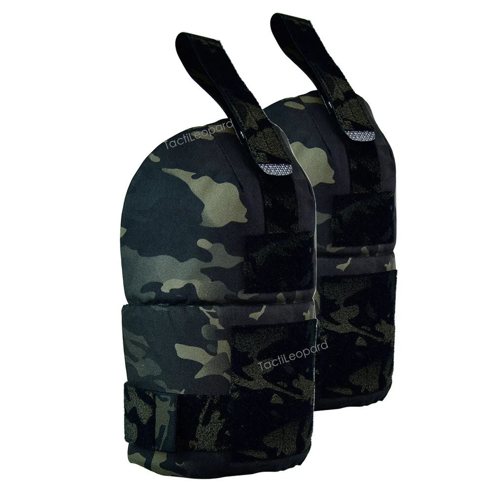 1 Pair Tactical Bicep Protector Mesh Comfortable Hunting Plate Carrier Shoulder Armor Adjustable Protection Accessories