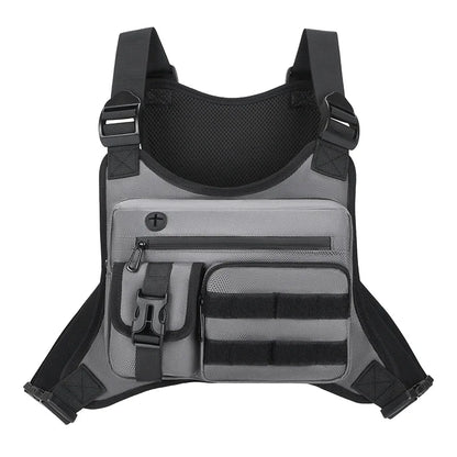Outdoor Tactical Vest Multi-Functional Waterproof Wear-resistant Backpack Men's Tactical Chest Bag for Hunting Fishing Camping