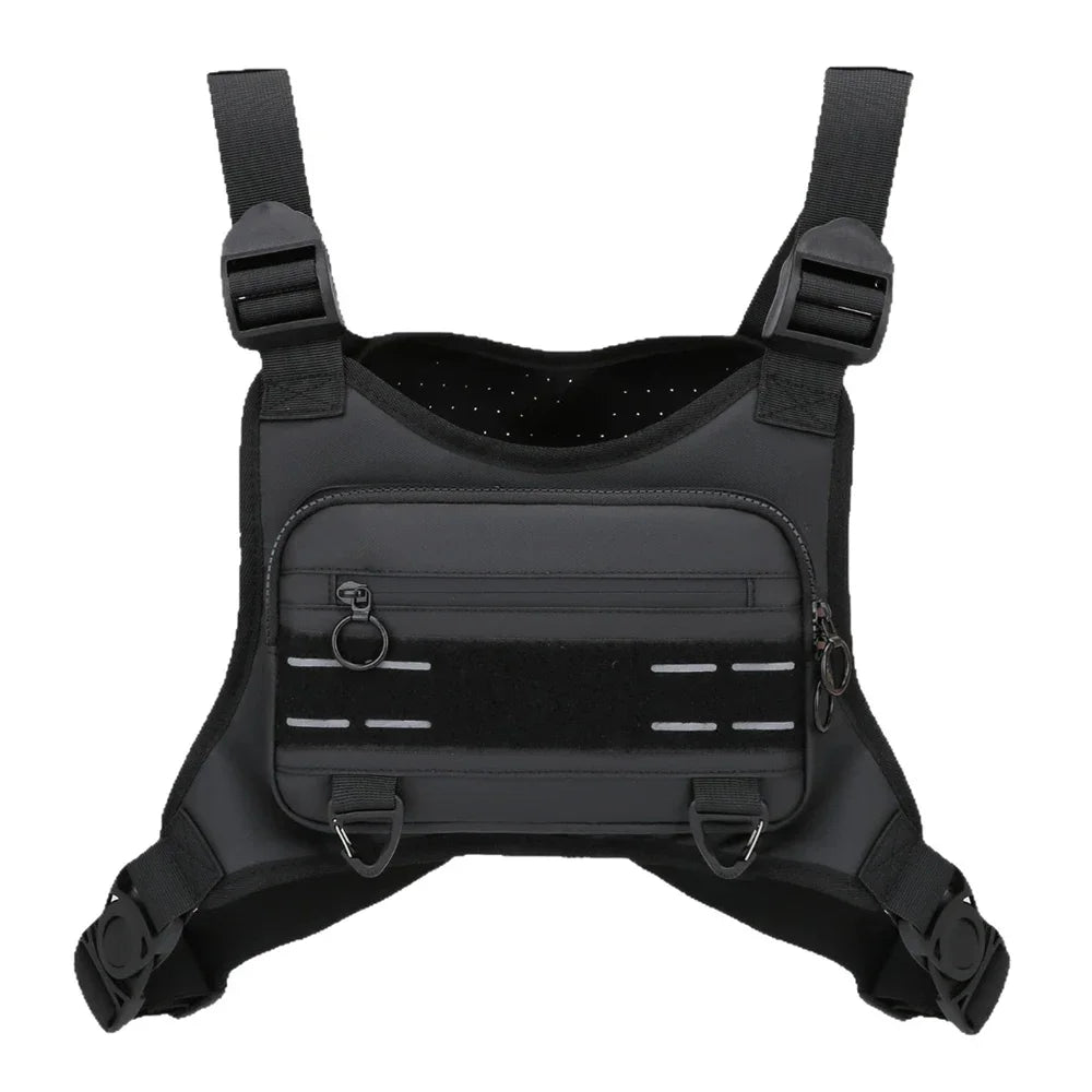Outdoor Water Resistant Running Vest Chest Pack With Phone Holder Extra Storage Bolsa Sports Chest Bag