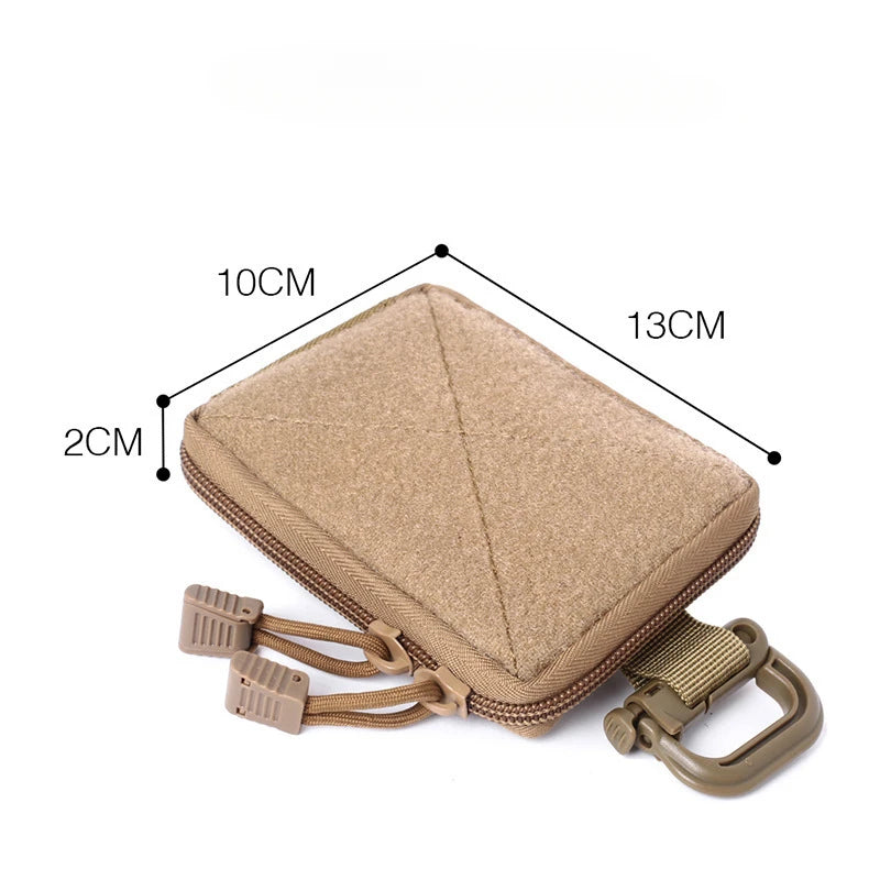 Mini Tactical Molle Utility Pouch Multi-Functional EDC Accessory Bag with Hook-and-Loop for Hunting and Camping