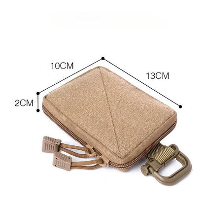 Mini Tactical Molle Utility Pouch Multi-Functional EDC Accessory Bag with Hook-and-Loop for Hunting and Camping