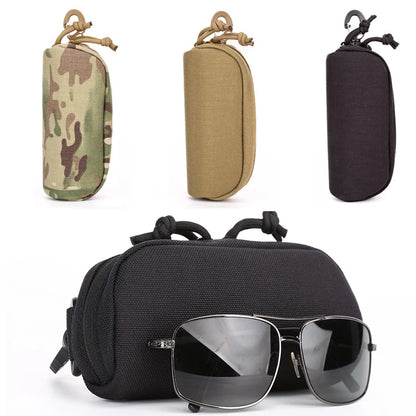 Tactical Molle Glasses Pouch Sunglasses EDC Waist Pack Utility Outdoor Hunting Accessories Organizer Eyeglasses Case Bag