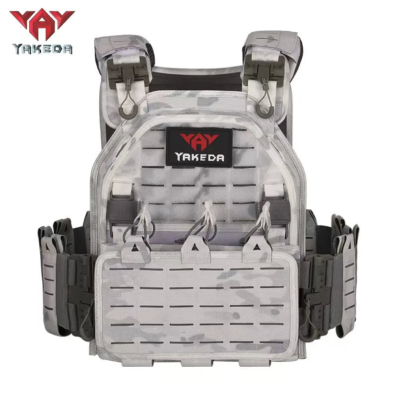 YAKEDA Tactical Vest Outdoor Hunting Plate Carrier Protective Adjustable Vest Airsoft Carrier Combat Equipment 6094 vest