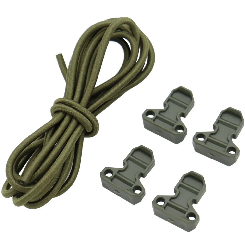 Tactical National Flag Bungee Elastic Fasten Strap Camping Elastic Bungee Cord Secure Attachment Hunting Gear Cord Tool Kits 82"