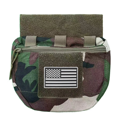 MOLLE Training Tool Bag Concealed Outdoor Tank Top Expansion Bag (Including US Flag)