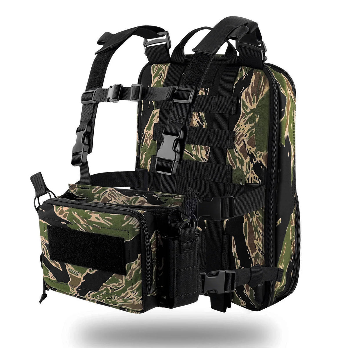 KRYDEX 500D Nylon Tactical D3 Flatpack Backpack Bag with D3CR Chest Rig Vest Magazine Pouch Hunting Outdoor Airsoft Gear