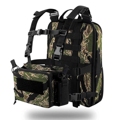 KRYDEX 500D Nylon Tactical D3 Flatpack Backpack Bag with D3CR Chest Rig Vest Magazine Pouch Hunting Outdoor Airsoft Gear