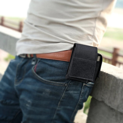 Nylon for Molle Pouch Waist Bag Multifunctional Mini for Molle Cellphone Pouch Belt Small Pouch with Buttons for Outdoor Camping