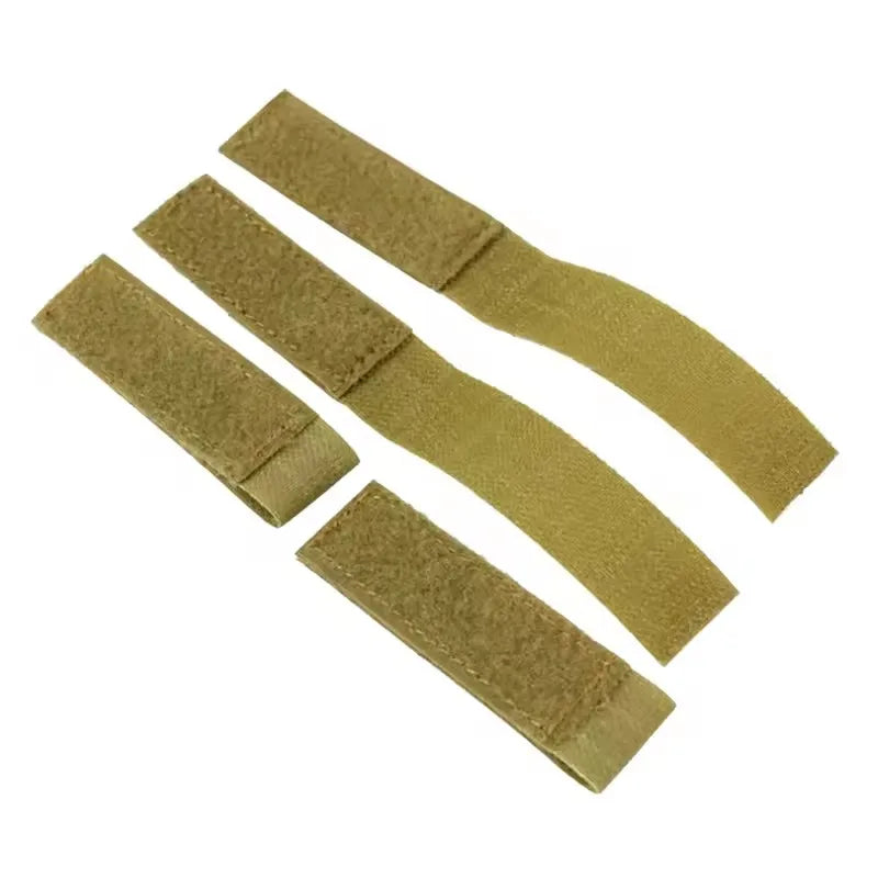 4 PCS Tactical Molle Strip Hook and Loop Fastener Durable Easy Install ID Patches Attachment Strap for Backpack Vest Tactical