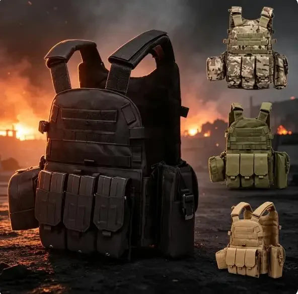 2026 Military Tactical Vest Body Armor Combat Army Gear Hunting Plate Carrier Airsoft Accessories Wargame Pouch  Vest