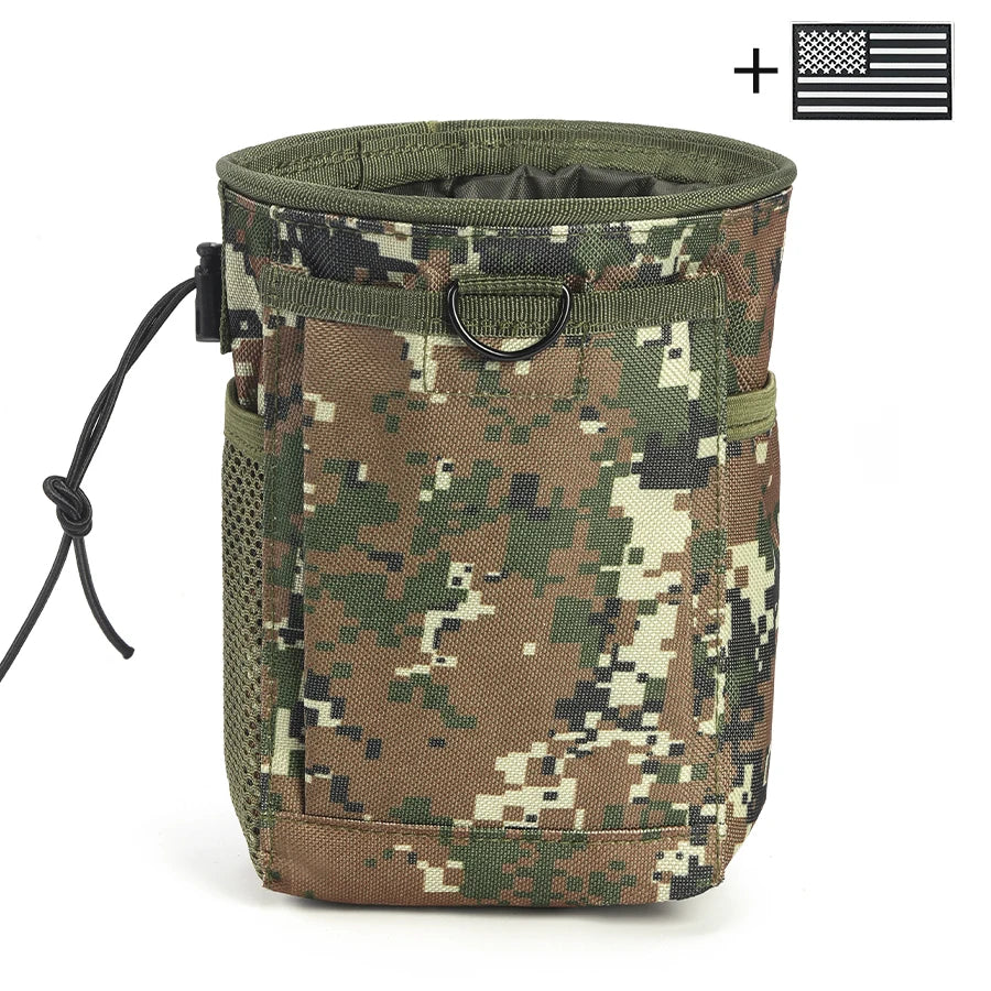 Rock Climbing Chalk Bag - Durable Nylon Waist Bag with Mesh Pocket and Drawstring Closure, Suitable for Outdoor Exploration