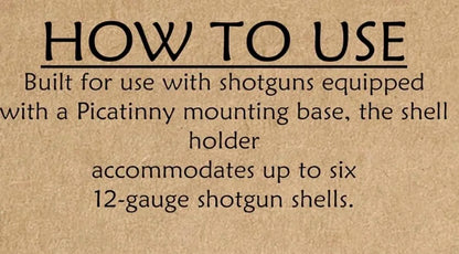 KSG Side Saddle 12 Gauge(Not Airsoft) Shotgun Shell Holder | Compatible with 20mm Picatinny Mounting Not Fit Airsoft