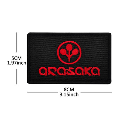 Trauma Team Embroidered Rescue Patches Arasaka Fabric Accessories Patches With Hook&Loop For Jacket Shoulder DIY Sew-on