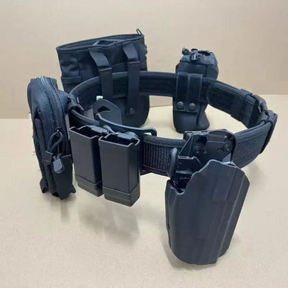 Tactical Quick Release Waist Belt Set Holster Mag Magazine Accessories Bag Dump Drop Pouch for G17/18/19/22/34 IPSC Shooting