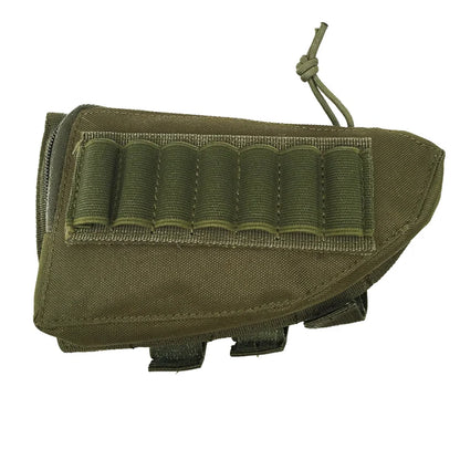 Tactical Muti-functional Hunting Zipper Rifle Buttstock Pack Bag Cheek Pad Rest Shell Mag Ammo Pouch Pocket Magazine Bandolier