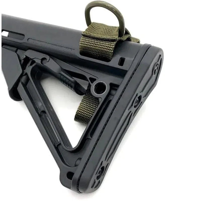 Tactical Gun Sling for Hunting - Adjustable Rifle Shoulder Strap with QD Swivel & D Ring Adapter, Nylon Sling Loop for Outdoor S