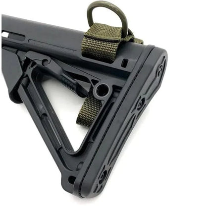 Tactical Gun Sling for Hunting - Adjustable Rifle Shoulder Strap with QD Swivel & D Ring Adapter, Nylon Sling Loop for Outdoor S